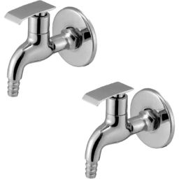 IRIS Qubix Brass Chrome Finish Nozzle Bib Cock (Pack of 2)-image-71