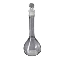 Glassco 25ml Glass Boro A Class Volumetric Flask with Penny Head Stopper, QR.134.236.04-11