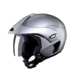 Studds Marshall Expanded Polystyrene Silver Grey Open Face Open Face Helmet, Size: Medium-picture-6