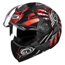 Studds N2 Expanded Polystyrene Black Flip Off Full Face Flip Off-Full Face Helmet, Size: Medium-picture-20