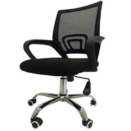 Sunview Mesh Black Medium Back Chrome Base Office Chair with Adjustable Height image 3