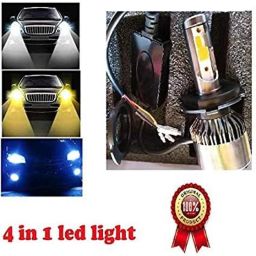 AOW Multi Color LED Anti-Flicker (36W/3800LM) Headlight Bulb with Ultra Bright White Light Universal for All Car (12V - 36W) t-15-14