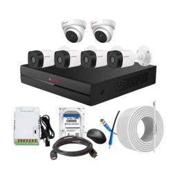 CP Plus 2.4MP Indoor &a; Outdoor CCTV Combo Kit with 8Ch DVR, 4 Bullet 2 Dome Camera, 8Ch SMPS, 70m Cable, 1TB HDD &a; Connector-36