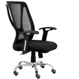 Da Urban Janus Black Medium Back Revolving Office Chair-picture-26