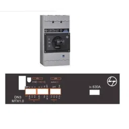 L&a;T DN4-1250N Three Pole 320-800A MCCB with Microprocessor Release MTX1.0, CM96021OOOOX1, Breaking Capacity: 50 A-picture-18
