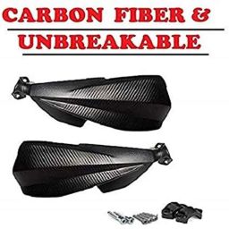 Meenu Arts Carbon Fibre Scratchproof Unbreakable Handle Bar Handguard for KTM Duke All Models (Black) T-18-28
