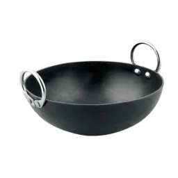 Veer 1750ml 10 inch Iron Kadhai with Stainless Steel Ring Handle, ms-kadhai-10-image-8
