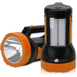 Pick Ur Needs 50W Orange Rechargeable Long Range Search Torch Light with 2 Side Tube, RL-285-picture-8