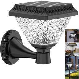 Gigawatts GW-GP01 10W 33 LED ABS Square Solar Gate Pillar Lamp with Remote Control-29