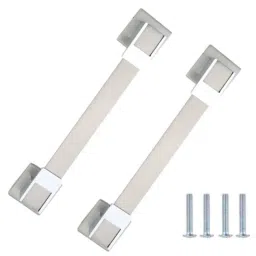 Atom Amaze 12 inch Silver Satin Finish Zinc Pull Handle (Pack of 2)-image-5