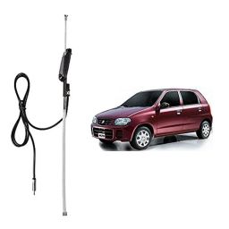 Auto Pearl Black Mount Rubber Mast Flexible Car Roof Antenna with Anti-Theft Design For Maruti Suzuki Alto-image-58