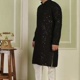bexario Men Viscose Rayon Kurta Pyjama Set-picture-1