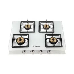 Hindware Lorenzo 4B 4 Burners Auto Ignition White Toughened Glass Cooktop, 515272-picture-29