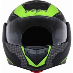 Vega Crux DX Check Black Green Motorbike Helmet, Size (Medium, 580 mm)-picture-11