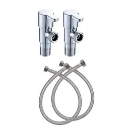 ZAP Brass Angle Valve with Connection Pipe (Pack of 2) by Moglix-image-64