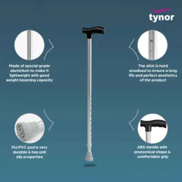 Tynor L Type Walking Stick, Size: Universal image 2