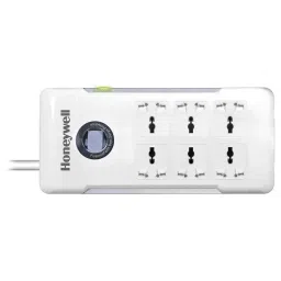 Honeywell 6 Socket White Surge Protector with Master Switch-image-48
