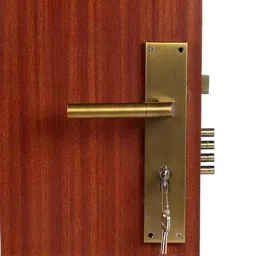 Homexpert MG303 10 inch 60mm Stainless Steel Antique Brass Finish Cylindrical Plate One Side Key Mortise Door Lock Set-picture-10
