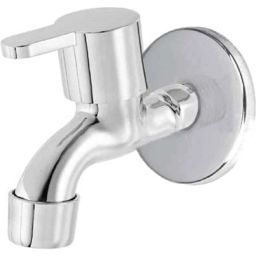 Zesta Flora Stainless Steel Chrome Finish Bib Cock with Wall Flange-picture-20