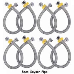 Fastgear 24 inch Stainless Steel Silver Connection Pipe, FG046 (Pack of 8)-image-40