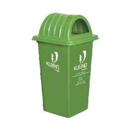 Cello Kleeno 80L HDPE Green Dustbin with Dome Lid, CDB80-17