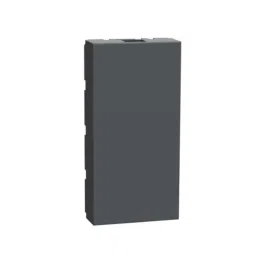 Schneider Electric Miluz Lara 1 Module Polycarbonate Anthracite Blind Cover-picture-23