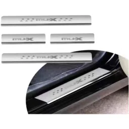 SureStrive 4 Pcs Stainless Steel Silver Footstep Sill Plate Set without LED for Isuzu M-ux All Model-picture-15