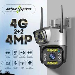 Active Pixel 4G 2MP+2MP Live View Outdoor Wireless Dome Camera with 360 deg Colour Night Vision, Motion Detection &a; 2-Way Talk image 2