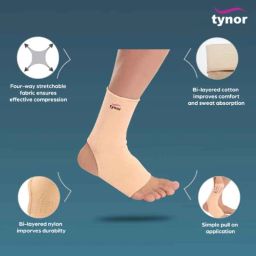 Tynor Anklet Pair, Size: S image 3