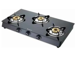 Bajaj GP6 3 Burner Toughened Glass Aluminium Manual Gas Stove-image-24