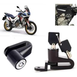 Auto Pearl Steel Black Heavy Duty Anti-Theft Disc Brake Lock for Africa Twin, Lock_299-30