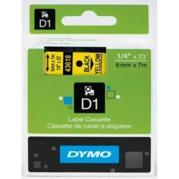 Dymo S0720580 12mmx7m Black Print on Yellow D1 Tape-picture-13