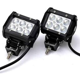 AOW 6 LED Super Bright Spot Light Fog Lamp (Pack of 2) for KTM Duke 200 with Handle Bar Mounting On-Off Switch-3