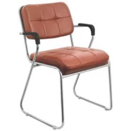 Da URBAN Brown Leatherette Office Visitor Chair, DU-284_BROWN-picture-43