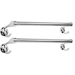Zesta 24 inch Stainless Steel Round Towel Rod (Pack of 2)-picture-40