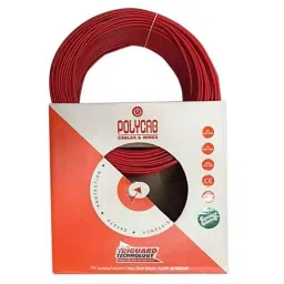 Polycab 1 Sqmm 180m Red Single Core FRLF Multistrand PVC Insulated Unsheathed Industrial Cable-picture-43