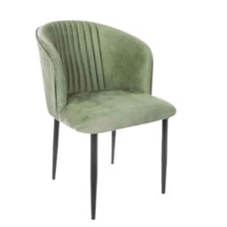 Rose Fire Velvet Turquoise Green Medium Back Cafe Chair (Pack of 2)-image-47