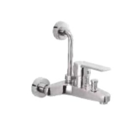 Somany Kenzo Brass Chrome Finish Wall Mixer with L Bend, 272110270171-34