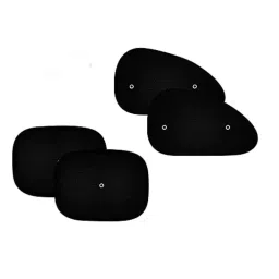 Auto Pearl 4 Pcs PVC &a; Mesh Black Window Side Sun Shade Set for Honda Civic 2019-picture-28