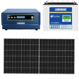 Luminous 1500VA 18-25V Pure Sine Wave Solar Inverter with 2 Pcs 180Ah Solar Battery &a; 2 Pcs 330W Polycrystalline Solar PV Module Panel Combo-picture-45