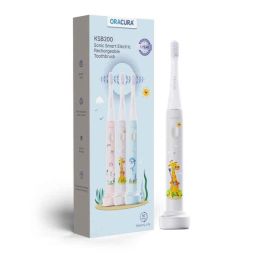 Oracura KSB200 Sonic Grey Rechargeable Electric Toothbrush for Kids with 1 Year Warranty-picture-31