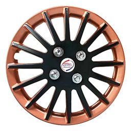 Auto Pearl 4 Pcs 12 inch ABS &a; Plastic Copper &a; Black Press Type Car Wheel Cover Set for Hyundai Eon D Lite-image-90