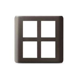 Schneider Electric Zencelo 8 Module Square Dark Grey Grid &a; Cover Frame, IN8408SC(BZ)-picture-7