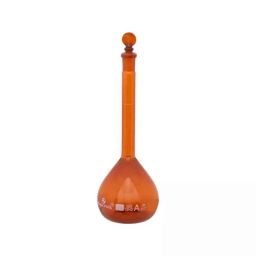 Supertek 5ml Borosilicate Glass 3.3 Class-A Amber Volumetric Flask with Individual Calibration Certificate, 75.418.0005 (Pack of 2)-picture-28