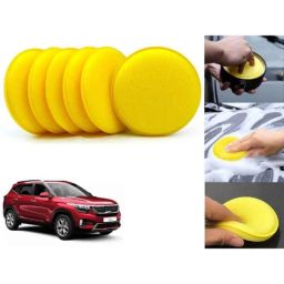 Auto Pearl Polyurethane Beige Washing &a; Waxing Polish Foam Sponge for Seltos (Pack of 6)-picture-28