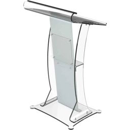 Classic Concepts 24x20 inch Clear Frosted Acrylic Podium Stand for Conference &a; Seminar, CCP063-image-40