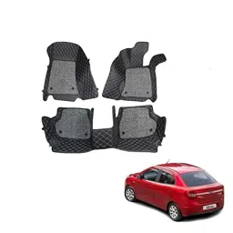 Kozdiko 7D Luxury Car Foot Mat Set for Ford Figo Aspire, Kozdiko_45-picture-33