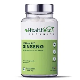 Health Veda Organics 60 Pcs 1000mg Plant Based Korean Red Ginseng Capsules-46