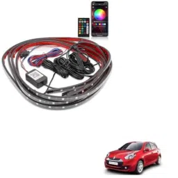 Kozdiko 12V Car Underbody Multicolor LED Strip Light Set with Wireless Remote for Renault Pulse-picture-39