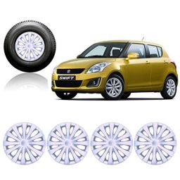 Auto Pearl 4 Pcs 14 inch Full Caps Wheel Cover Set for Maruti Suzuki New Swift-20